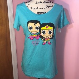 Six Flags Superman & Wonder Woman T-Shirt NEW XL